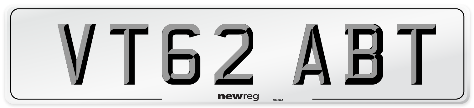 VT62 ABT Number Plate from New Reg